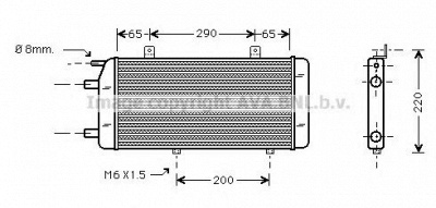 AVA QUALITY COOLING ms2259 -  Радиатор, охлаждение двигателя